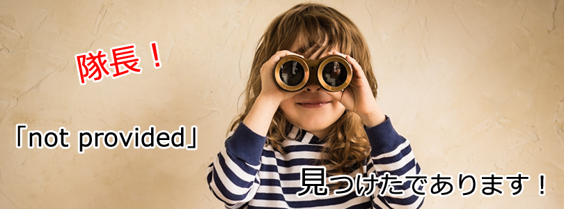 「not provided」の解決方法